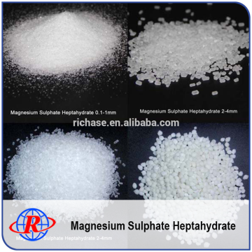 Low Price Magnesium Salt Magnesium Sulfate Heptahydrate Bitter Salt 98% 2-4mm White Little Crystal