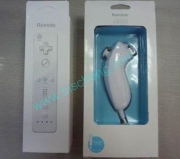 Wii remote and nunchuck controller