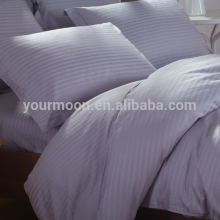 2017 100% cotton solid color twill stripe bedding set/duvet cover set