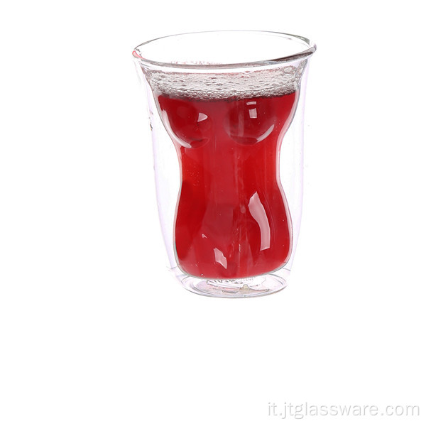 Bicchiere da vino whisky in vetro