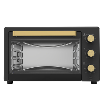 28L Black Electrical Oven for Family Baking