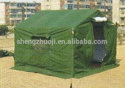 green canvas military tents