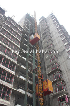 Building Hoist Single cage 1T for construction site