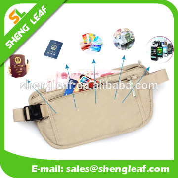 Fashion travel money belt RFID blocking travelling passport holder travel money belt for USA market