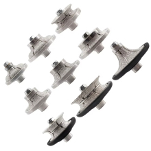 HIZAR Full Bullnose Vacuum Brazed Diamond Hand Profile Wheels for Granite