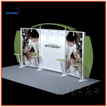 easy assemble standard exhibition booth design, backdrop booth display custom