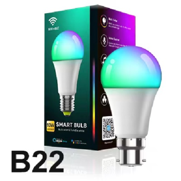 Tuya voice control color changing led bulb