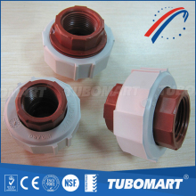 PPH plastic thread union of pph flexible plastic pipe union by injection moulding