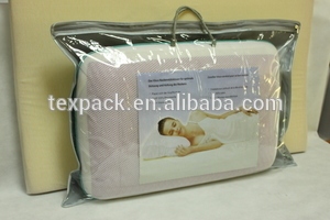 eco-friendly zipper bag for pillow with handles