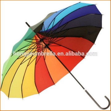 Hot Selling Hook Handle Rainbow Pagoda Umbrella