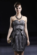 gourd-shaped cocktail dresses,black short cocktail dresses,gourd-shaped party dresses 80899