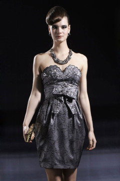 gourd-shaped cocktail dresses,black short cocktail dresses,gourd-shaped party dresses 80899