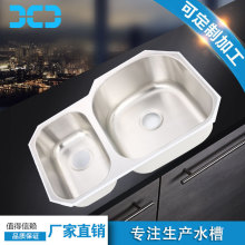 inox ss kitchen inset double bowl undermount sink