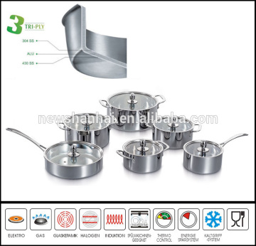 All Clad Stainless Steel Cookware 12Pcs Cookware Set