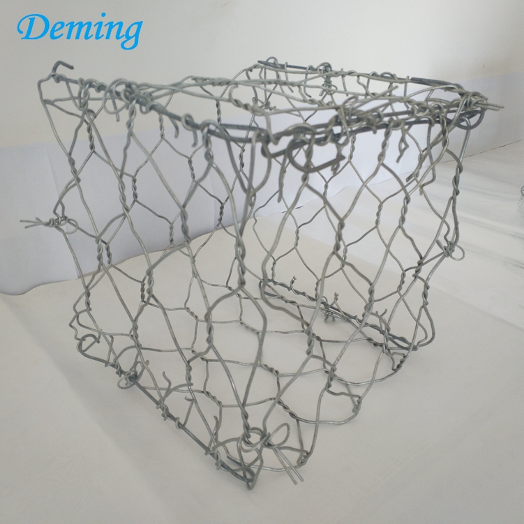 Hot dip galvanized woven gabion wire mesh/gabion cages