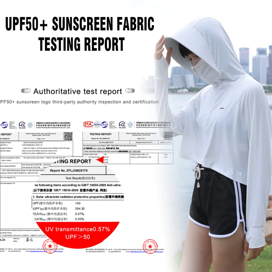 Women Upf50+ UV Protection Jacket Long Sleeve Sun Protection Clothing