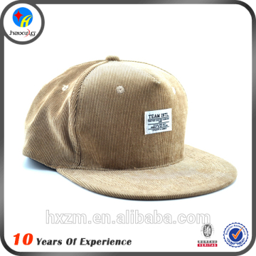 High quality corduroy snapback hat cap wholesale