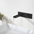 Double hole wall-mounted faucet with open mouth design