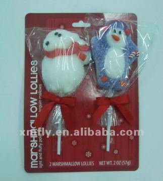 Christmas marshmallow pop candy