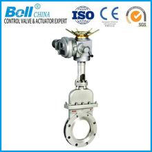 Electric knife edge gate valve