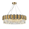 Lustre moderne en cristal noir LEDER