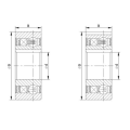 CSK25P, CSK25PP One way Clutch Bearings