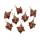 Red Goldstone Merkaba Star Pendants for Necklace Jewelry