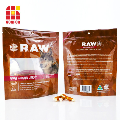 Goedkope Easy Tear Plastic Printing Pet Food Packaging