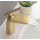 Torneira da pia do banheiro cachoeira ouro preto cromo de alça única torneira misturadora da bacia de água quente fria torneira da pia montada no convés