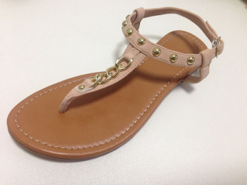 New fashion lady fancy latest design TPR sole summer sandal shoe