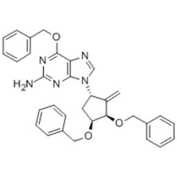 6- (benzyloxy) -9 - [(1S, 3R, 4S) -2-méthylène-4- (phénylméthoxy) -3 - [(phénylméthoxy) méthyl] cyclopentyl] -9H-purine-2-amine CAS 204845-95- 4