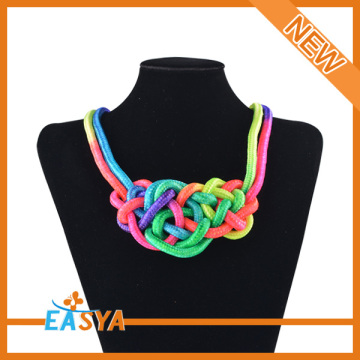 Musical Notes Pendant Necklace Engraved Colorful Necklace