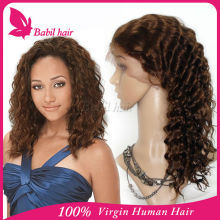 China wholesale european hair full lace wig with highlights