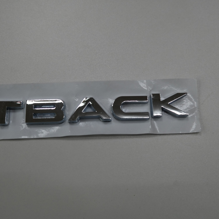 Chrome Custom 3D ABS Letter Badges Auto Decals Car Emblem Sticker