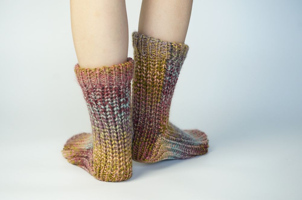 Knitted Sweater Slipper Socks