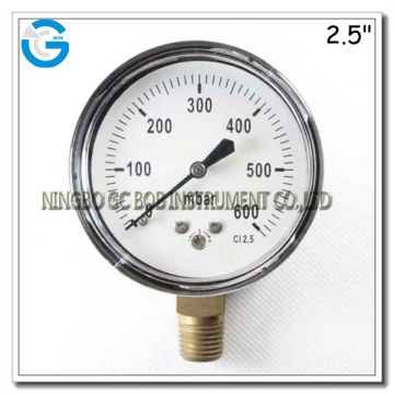 Black steel mpa pressure gauge