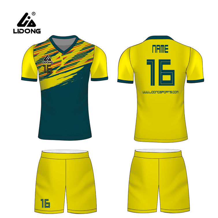 Produsen Sepak Bola Jersey Super September Desain Tim Anda Soccer Jersey Pria Sepak Bola Memakai Seragam