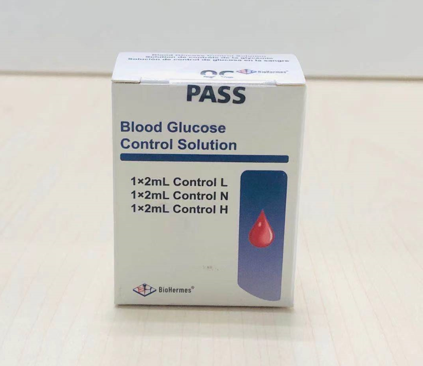 Control de calidad de la prueba de glucosa en sangre BioHermes