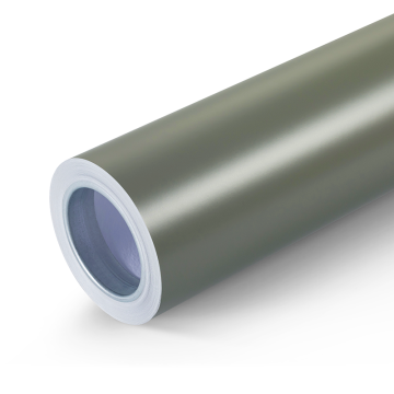 Satin Khaki Green Car Wrap