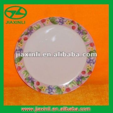 Melamine Round Rimless Plate