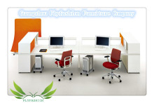 2 Seats Office Workstation with Bookcase and Canbinet (OD-56)