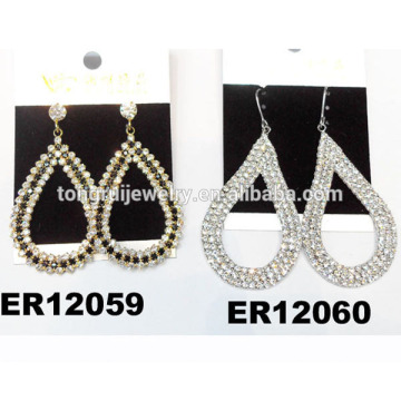 ladies fancy rhinestone tear drop earrings