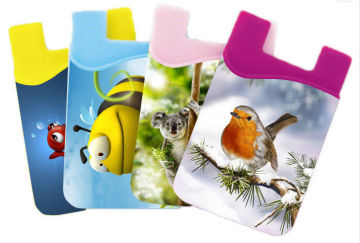 Mini Cell Phone Silicone Cases Silicone Rubber Smart Wallet