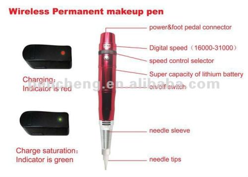 wireless Permanent makeup pen& Eyebrow Tattoo Equipment