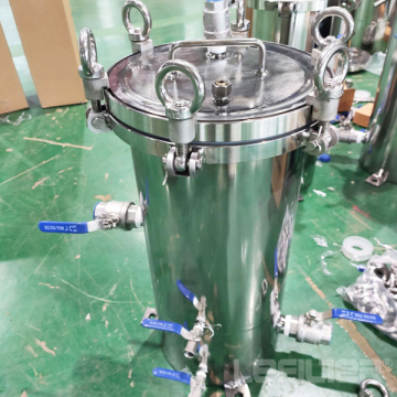 Stainless steel bag filter for chemical industry