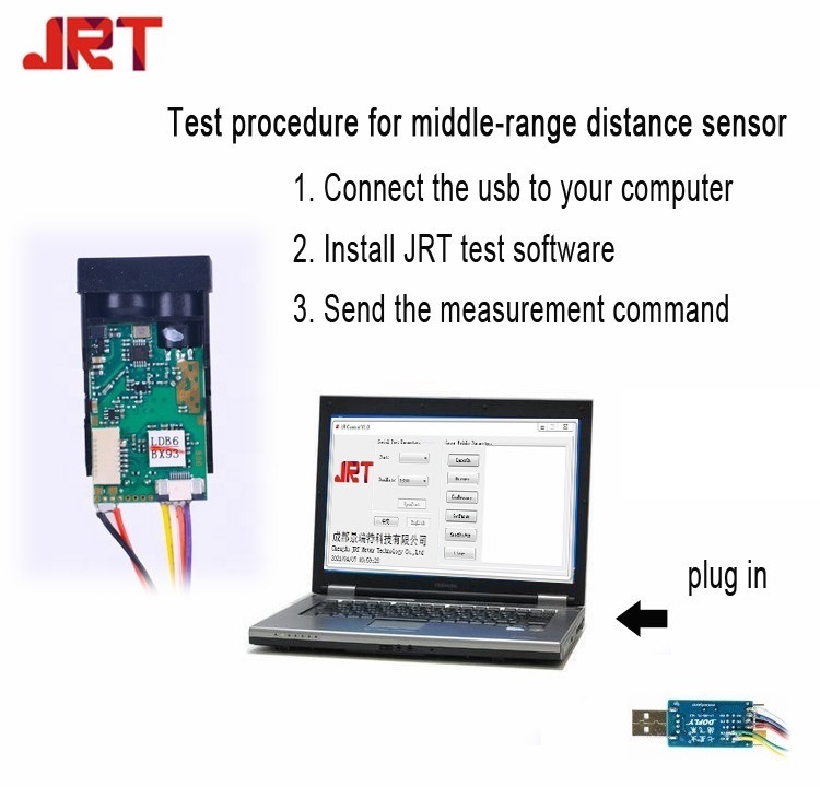 2021 Distance Measure Sensor New Serial Port Test Software