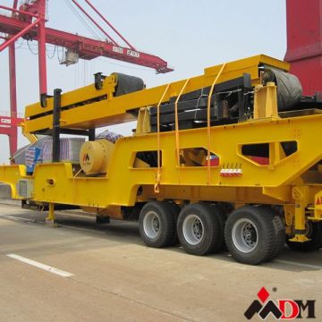 DM wheeled type canada portable crusher in the stone quarry CE