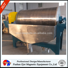 Removing weighting agent supplier magnetic drum for metal collecting