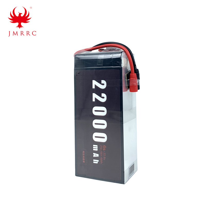 6s 22.8v 22000mah 25c Lipo بطارية للطائرات بدون طيار