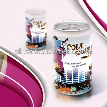 Mini portable beer tin can speaker bluetooth